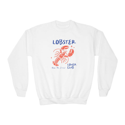 Youth Lobster Crewneck Sweatshirt - funny t-shirt by Cheeky Business