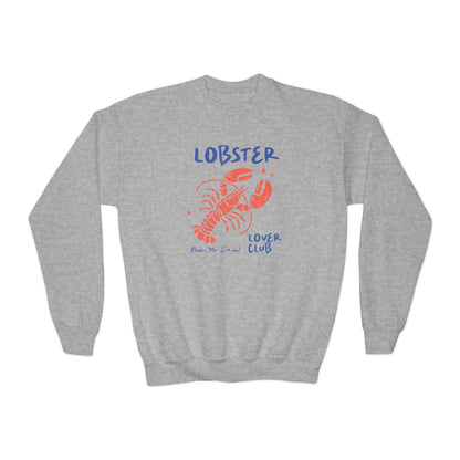 Youth Lobster Crewneck Sweatshirt - funny t-shirt by Cheeky Business