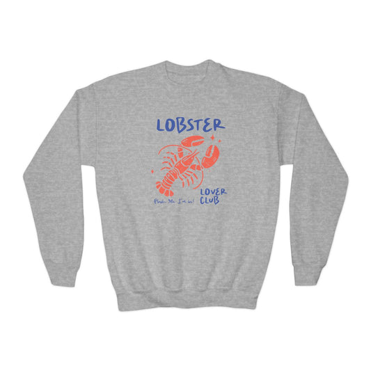 Youth Lobster Crewneck Sweatshirt - funny t-shirt by Cheeky Business