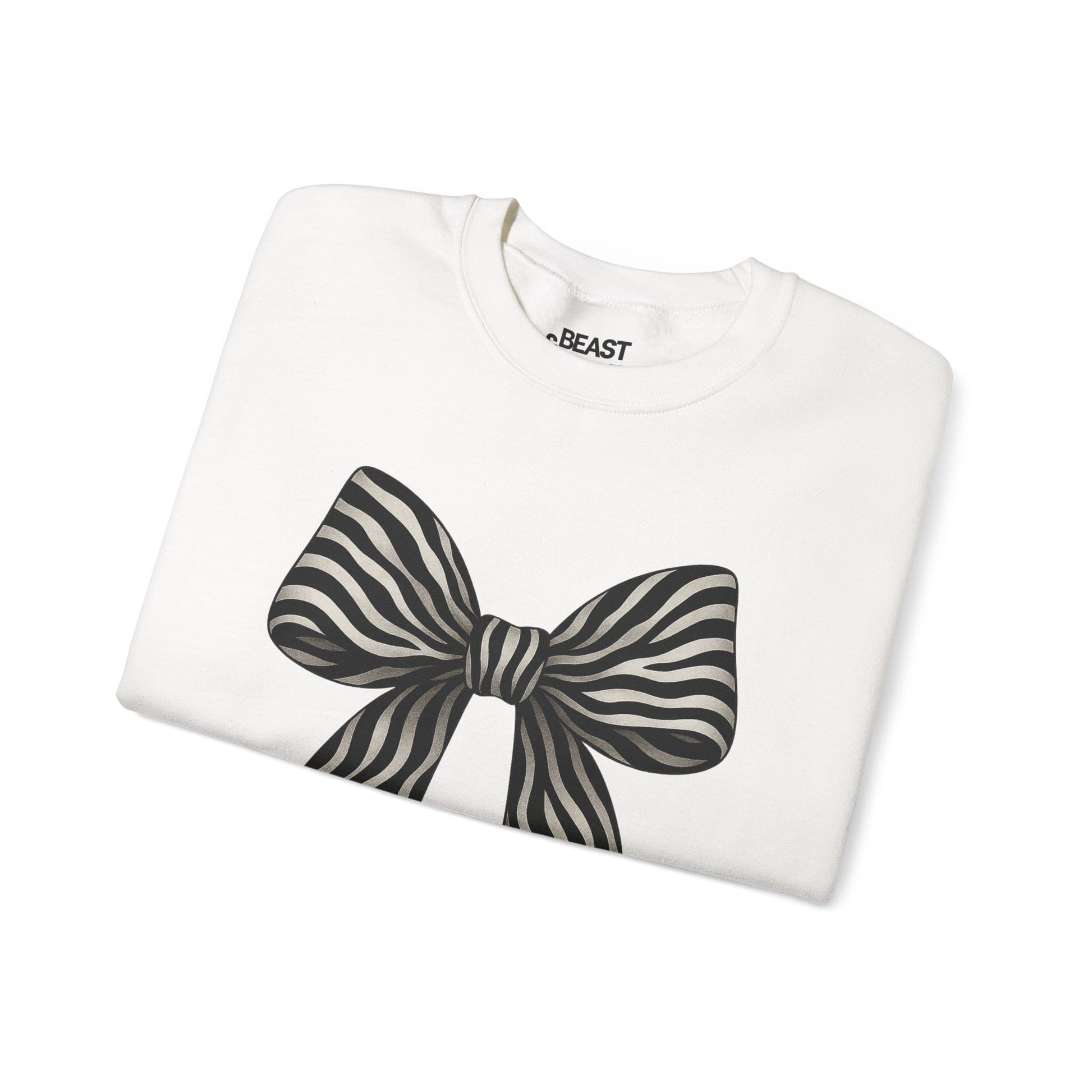 zebra bow sweatshirt sweatshirt coquette gift idea image 5