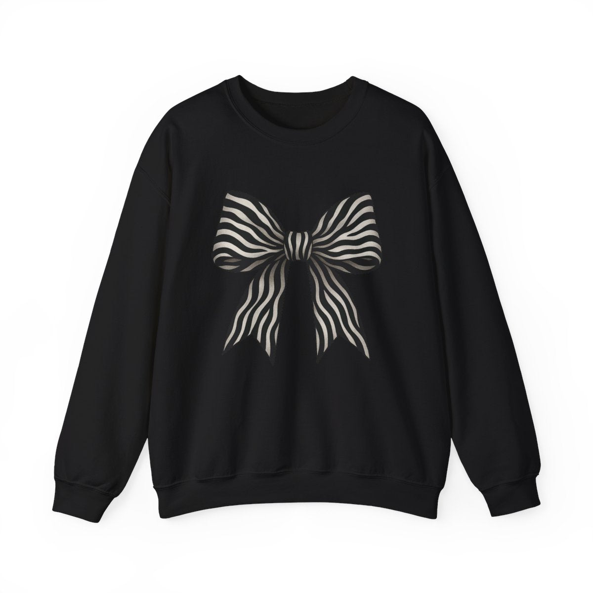Zebra Bow Sweatshirt - funny sweatshirt by Cheeky Business