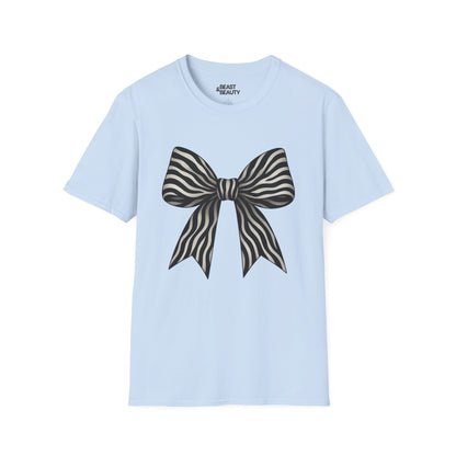 Zebra Bow T-Shirt t-shirt product image 1 from Beast and Beauty