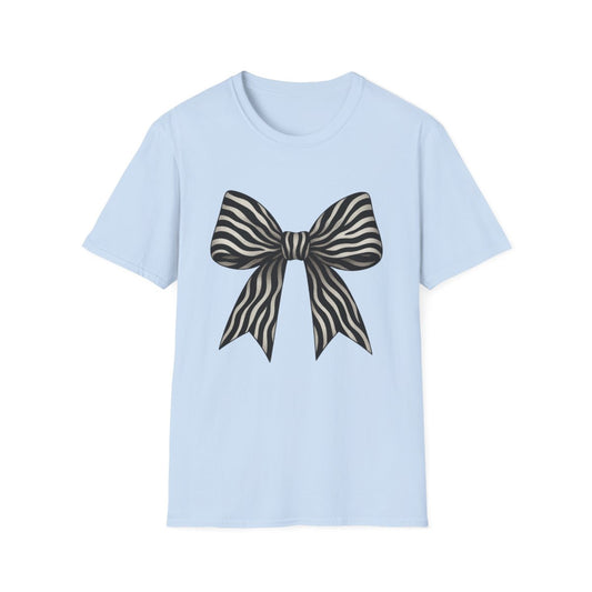 Zebra Bow T-Shirt - funny t-shirt by Cheeky Business