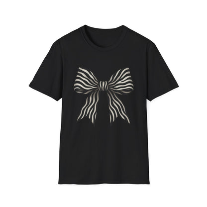 Zebra Bow T-Shirt - funny t-shirt by Cheeky Business